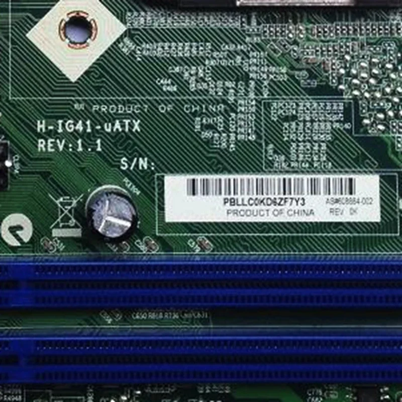 608884-002 For HP P6000 CQ3000 Motherboard H-IG41-uATX 570949-001 DDR3 Mainboard 4 608884-002 For HP P6000 CQ3000 Motherboard H-IG41-uATX 570949-001 DDR3 Mainboard - Image 2