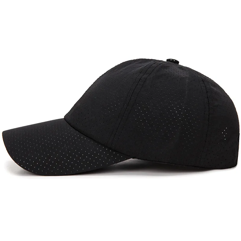 Wholesale Men Women Summer Baseball Cap Quick Drying Hats Unisex Breathable Sport Pure Color Snapback Hat Men Golf Trucker Hat 5