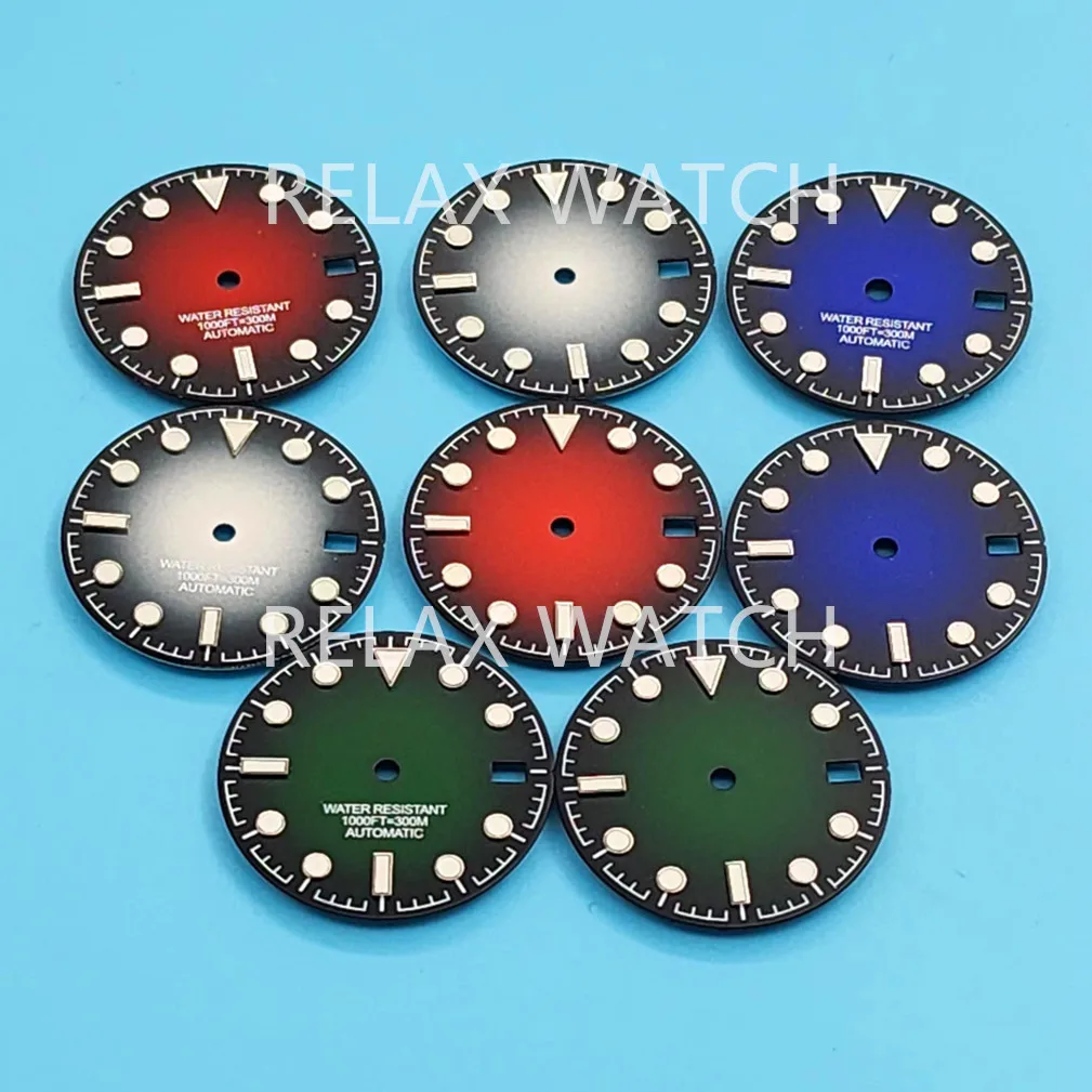 Quadrante Luminoso Verde Da 29Mm Per Movimento Automatico Seiko Seiko Nh35 Nh36