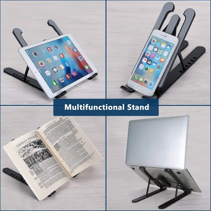 접이식 노트북 스탠드 조정 가능한 휴대용 노트북 브래킷 지원 베이스 Macbook 노트북 PC 액세서리 용 알루미늄 합금 홀더