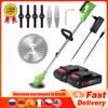 Electric Lawn Mower Rechargeable Battery Cordless Grass Trimmer Auto Release Grass Cutter Mower Garden Home Trimming Machine 1