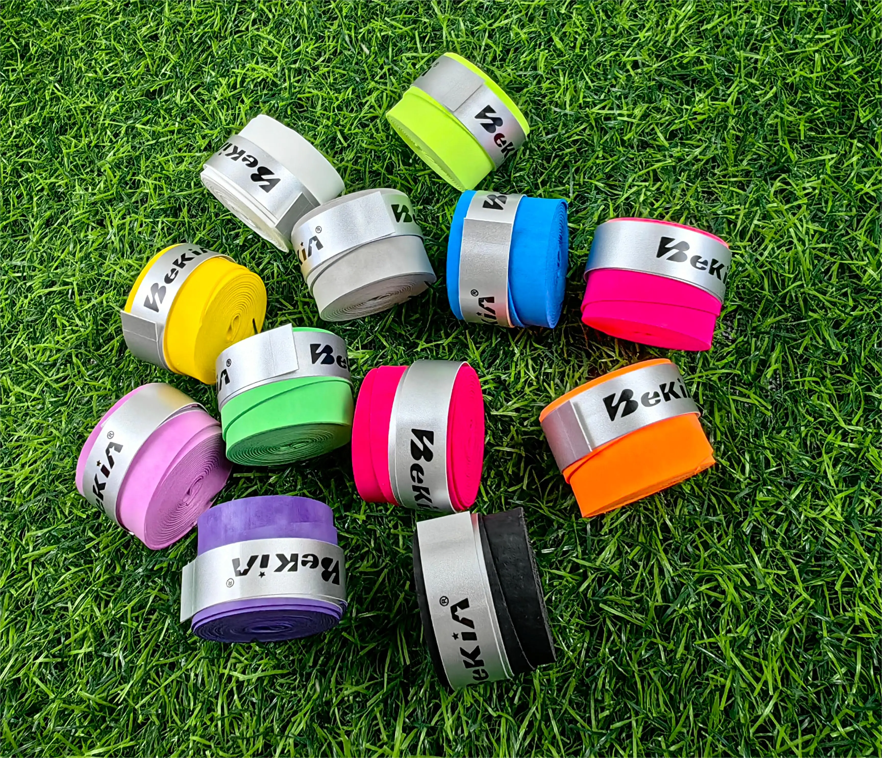 60pcs tennis racket overgrips,viscous badminton grips sweatband Frosted sweat-absorbent belt, dry hand gel