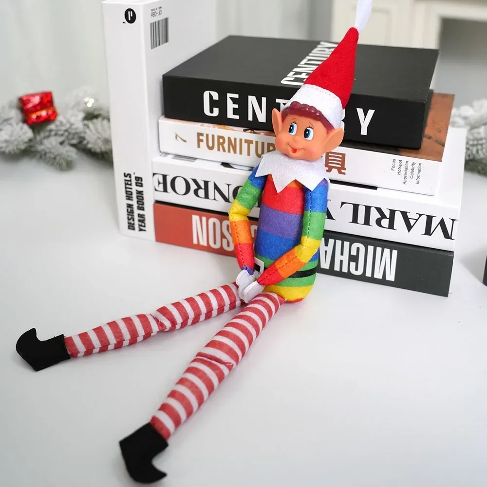 thumbnail image 1 of Muñeco elfo navideño nuevo de 42 cm, muñeco de hadas con estantería, accesorios para muñecos navideños, adornos de escritorio, decoraciones para el hogar, regalo para niños, 1 of 4