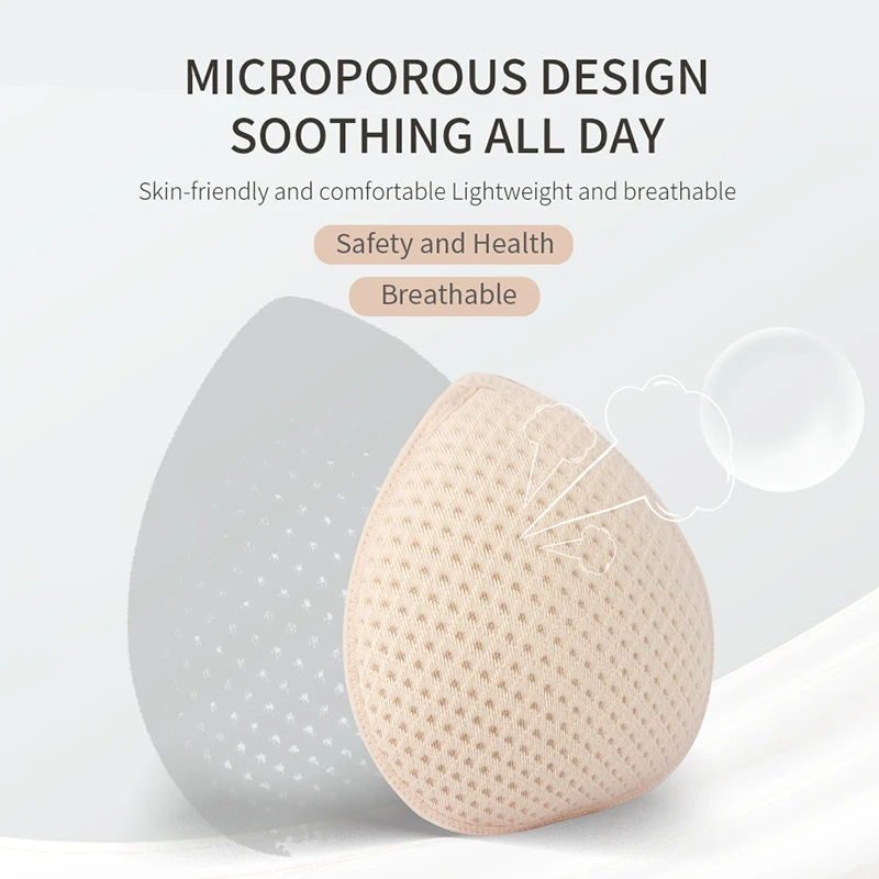LERVANLA CZ  Breast Bra Postoperative Fake Breast Female Fake Breast Non-silicone Fake Chest Safe Breathable Grass Seed Breast