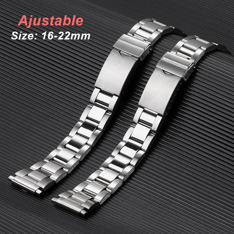 Best Cheap Stainless Steel 20 mm Watches Band AK505BK_K0017800