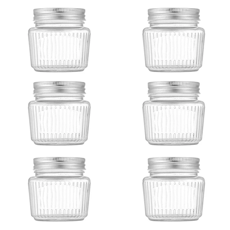 6PACKGlassMasonJarsCanningJars8OZJellyJarsWithFoodgrade