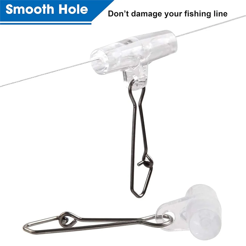 20 Stück Fishing Sinker Slides Braid Line Sinker Slider mit Duo-Lock Snap Salzwasser Fishing Connector für Surf Fishing Rig – Detail 2