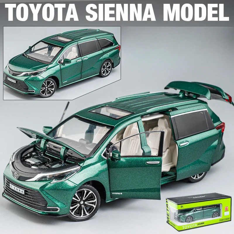 1/24 トヨタ シエナ MPV バンダイキャストおもちゃの車モデル