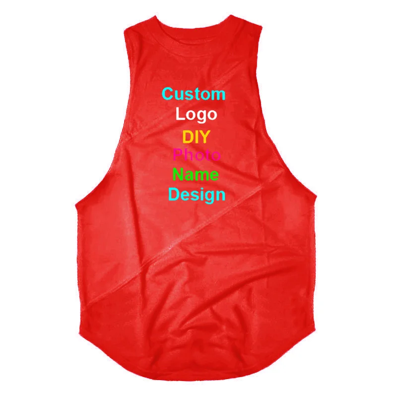 DIY Logo Bodybuilding Stringer Tank Top mit kapuze Männer Gym Kleidung Fitness Herren Ärmellose Westen Baumwolle Singuletts Muscle Tanktops – Detail 13