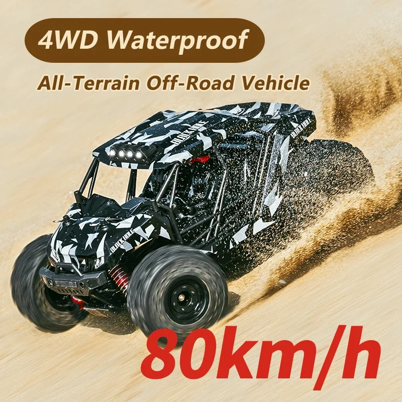 All Terrain High Speed RC Car with Upgraded Alloy Accessories, 1:18 Desert Off-Road Car, Waterproof Design 6