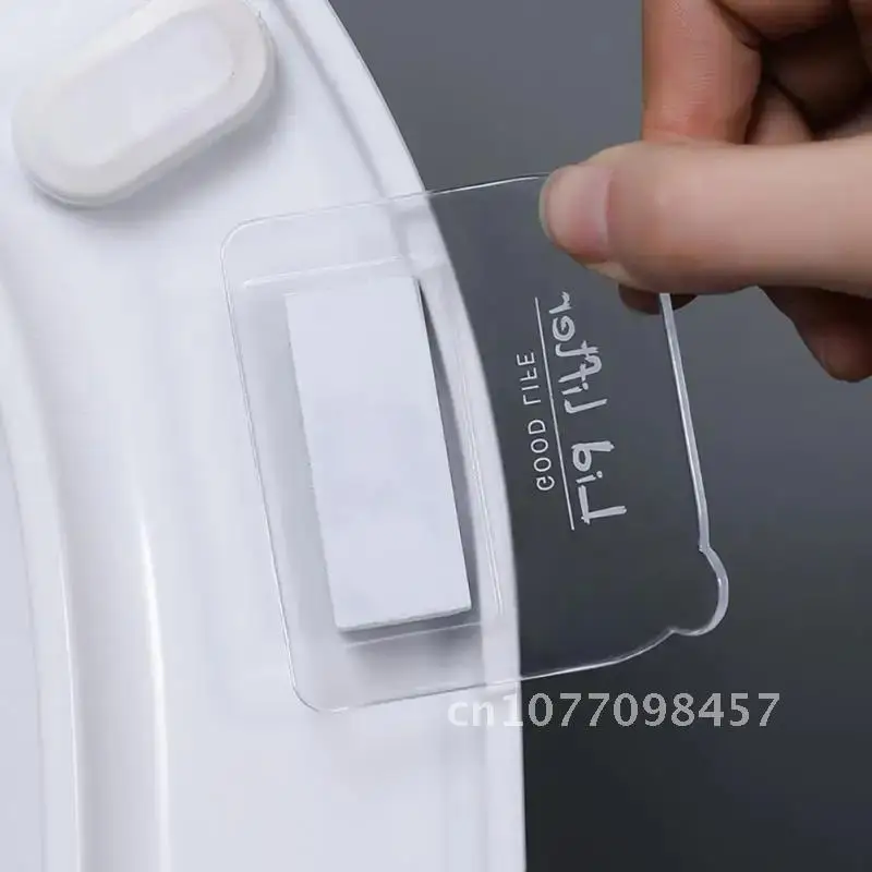 

Portable Adhesive Nordic Transparent Toilet Seat Lifter Device Toilet Lifting Handle Avoid Touching WC Accessories