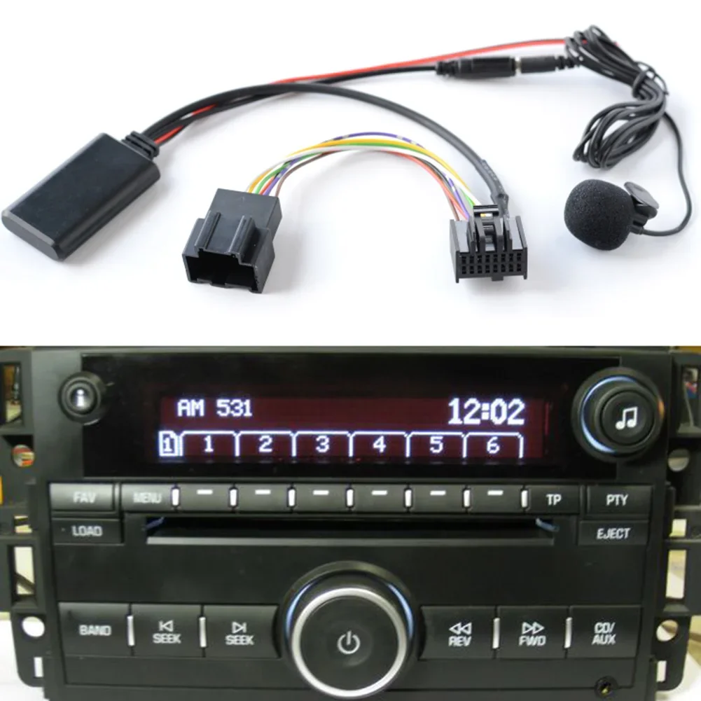 

For Saab 9-3 9-5 Aux Bluetooth Wireless Music+MIC Calling Kit 5-12V BT-compatible 5.0 Version Audio Receiver Car Stereo Part
