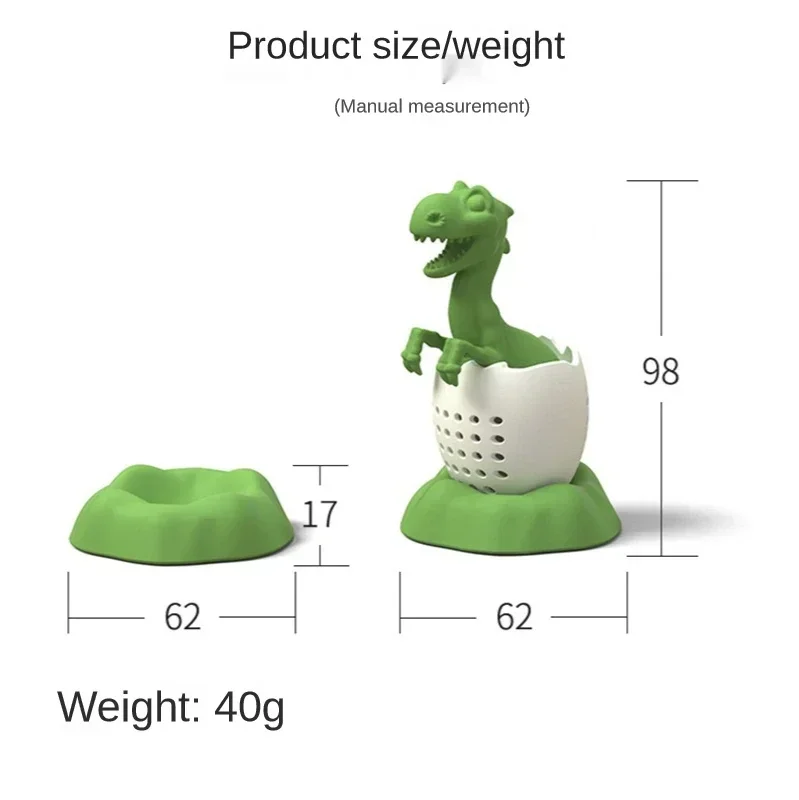 Filter Tea Leaves Tools Creative Design Cute Dinosaur Shape Silicone Tea Infuser Suitable Home Tea Bag Filter Household Supplies