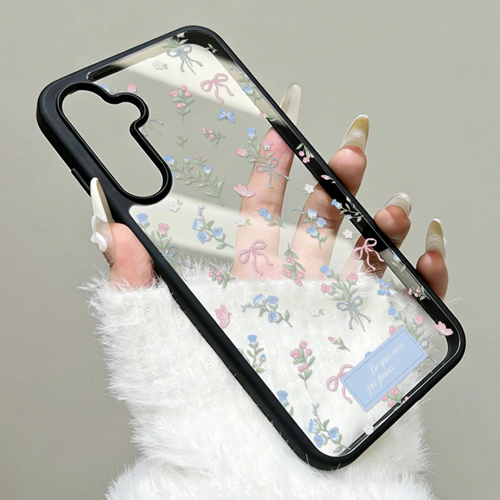 Silicone Floral Design Phone Case Cover