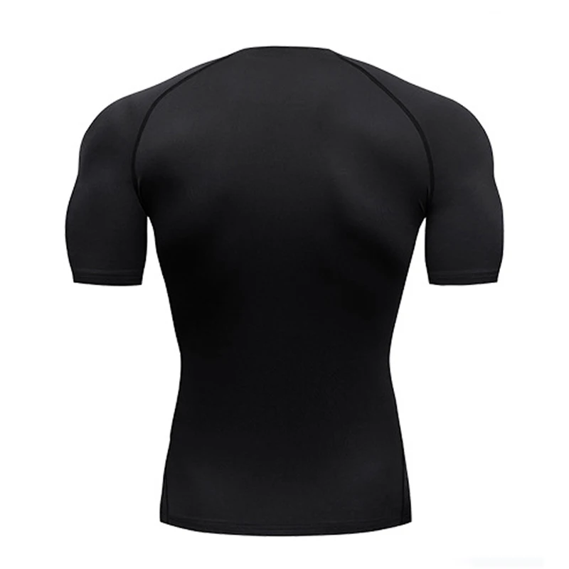 Men's Compression Sport T shirt Active Mid Stretch Breathable Moisture Wicking Workout for Outdoor Sports