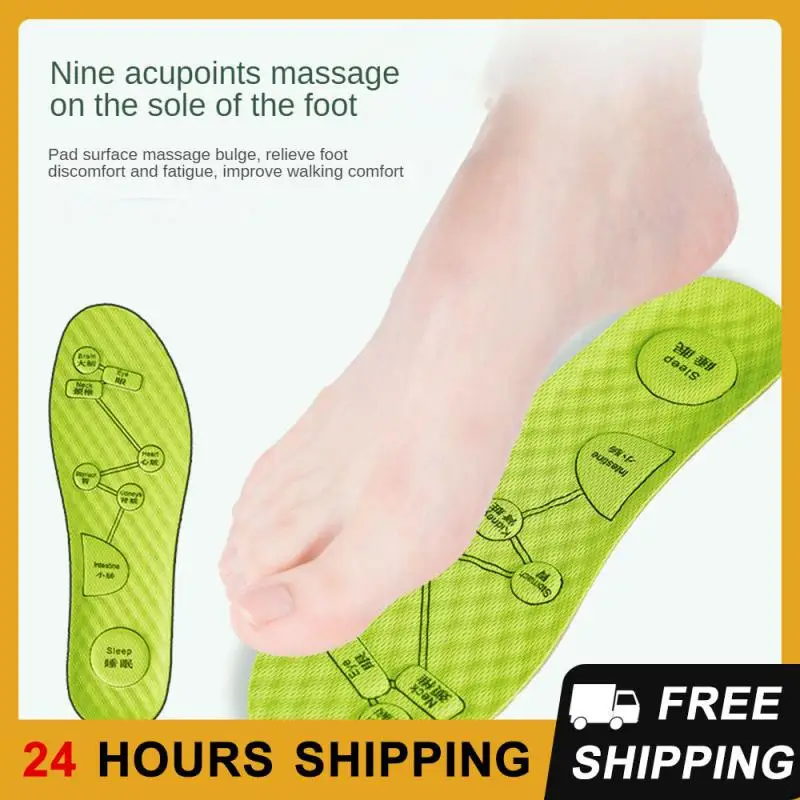

Breathable Sports Cushion Inserts Wormwood Massage Foot Insole Men Women Soft Sweat-Absorbing Deodorant Insole Shoe Pads