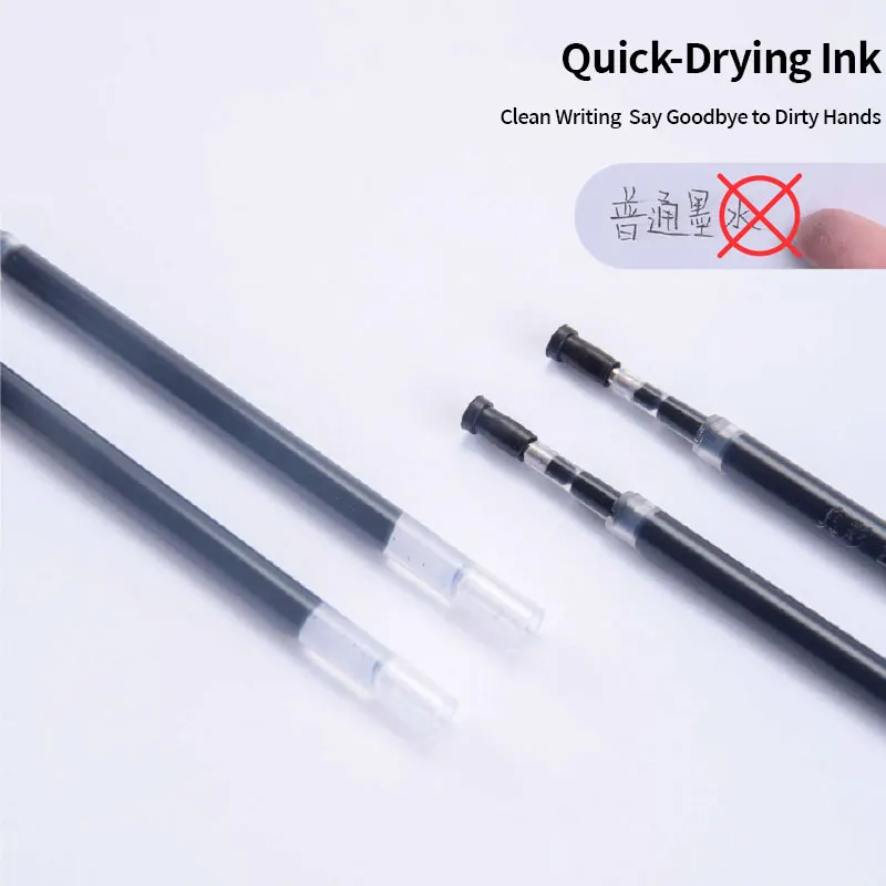 트루컬러 GR-35 퀵드라이 클릭펜 중성 코어 불릿팁 0.5mm 블랙 20개입 박스세트 부드러운 필기감