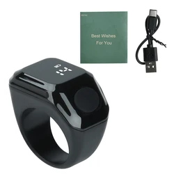 Smart Bluetooth Wearable Digital Counter with Display and Timer Reminder (Black)