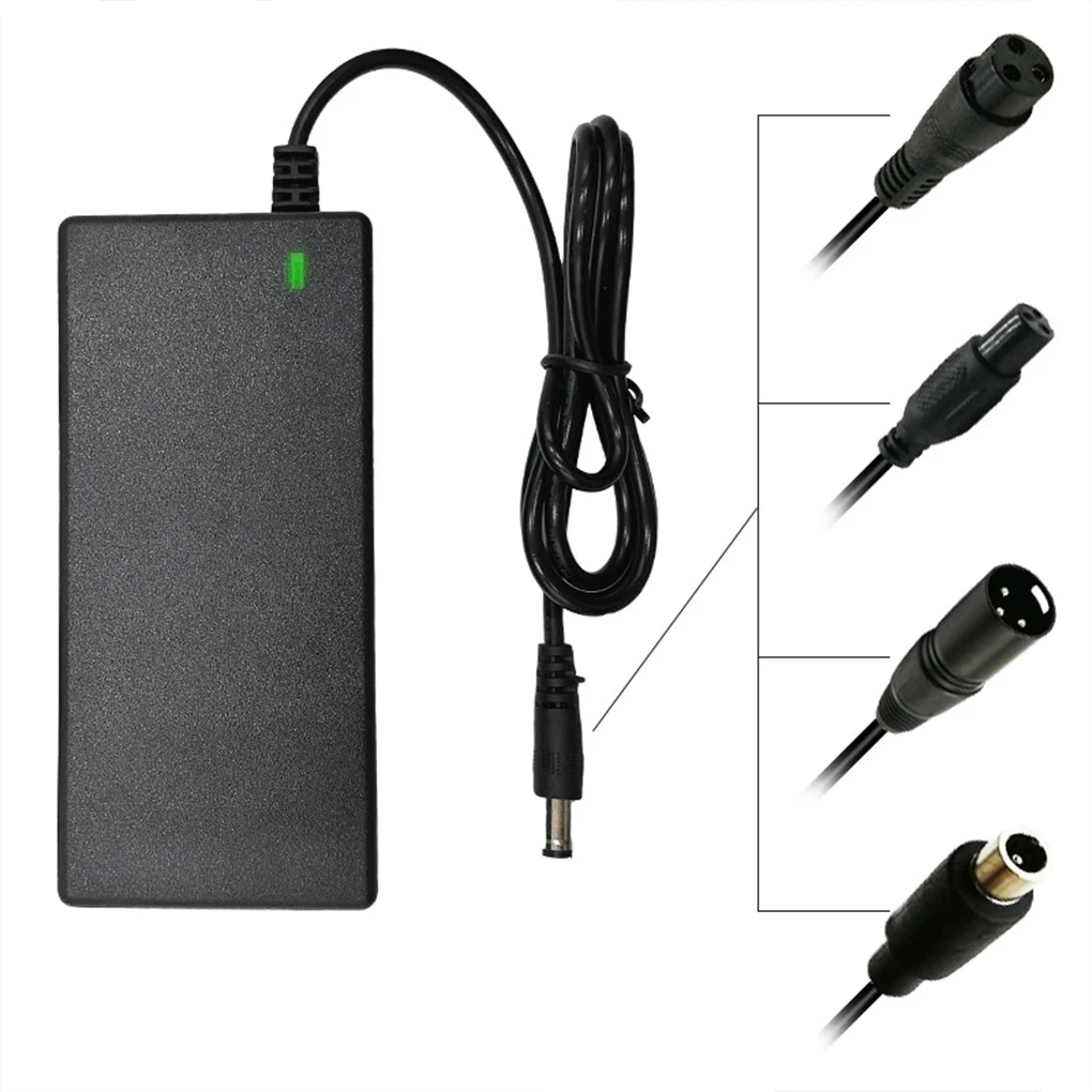 Universal 42V 2A Lithium Battery Charger for Balance Bikes & Electric Scooters - 5-Plug Adapter