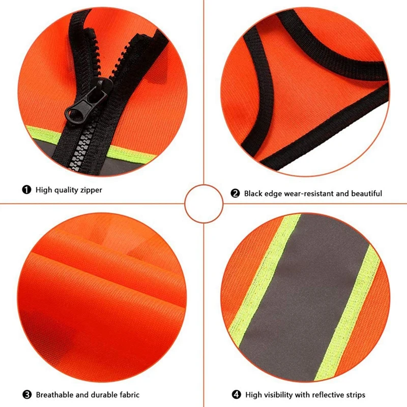Safety Vest, Bright Neon Building Protective Film, Reflective Vest, Protective Warning Clothing Durable High Guality B