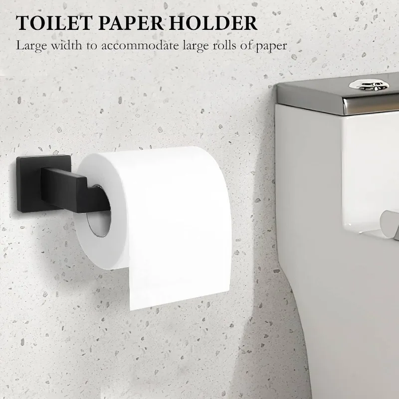 Bathroom Hardware Set Towel Bar Set for Bathroom Include Towel Bar Ring TP Holder Coat Hooks Stainless Steel