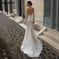 Long Sleeves Bridal Wedding Dress - Image 2