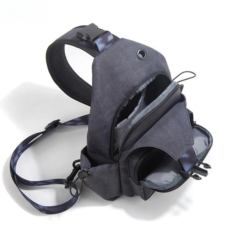 New Sports Cycling Men's Crossbody Bag Camouflage Waterproof Men's Tactical Chest Bag Casual Mobile Phone Shoulder Bag