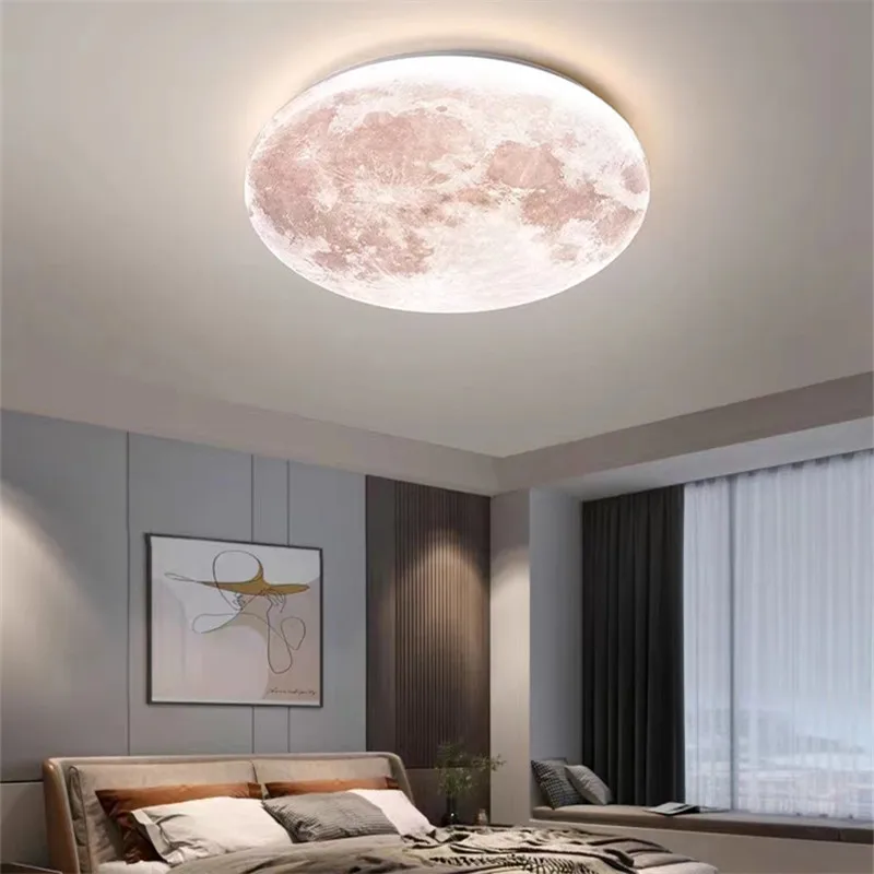 

Nordic Moon ceiling light balcony LED personality creative lamp minimalist aisle modern bedroom children room decoration light
