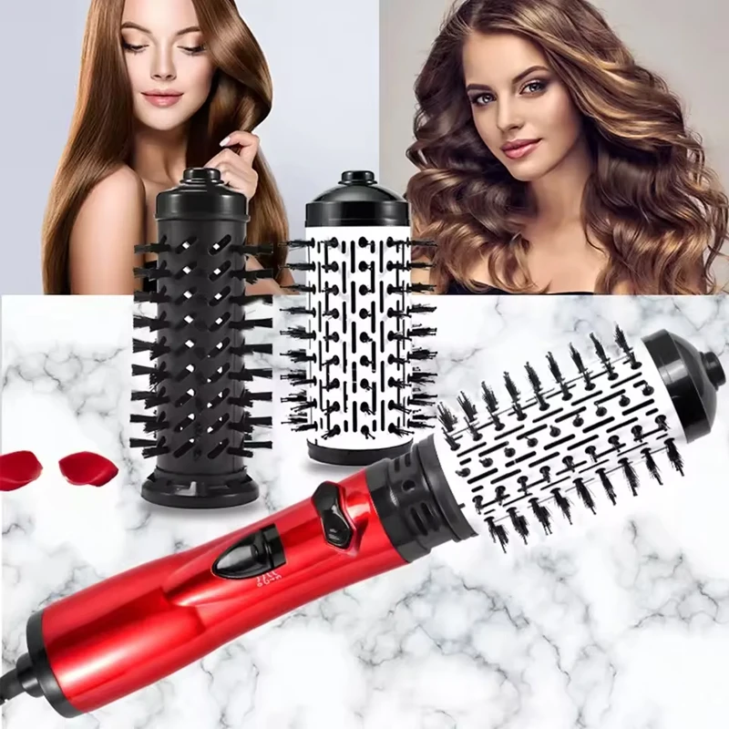 Multi-Functional 2-In-1 Hot Air Brush Air Styler Portable 360 Automatic Hair Curler One-Step quick Hair Dryer Tools