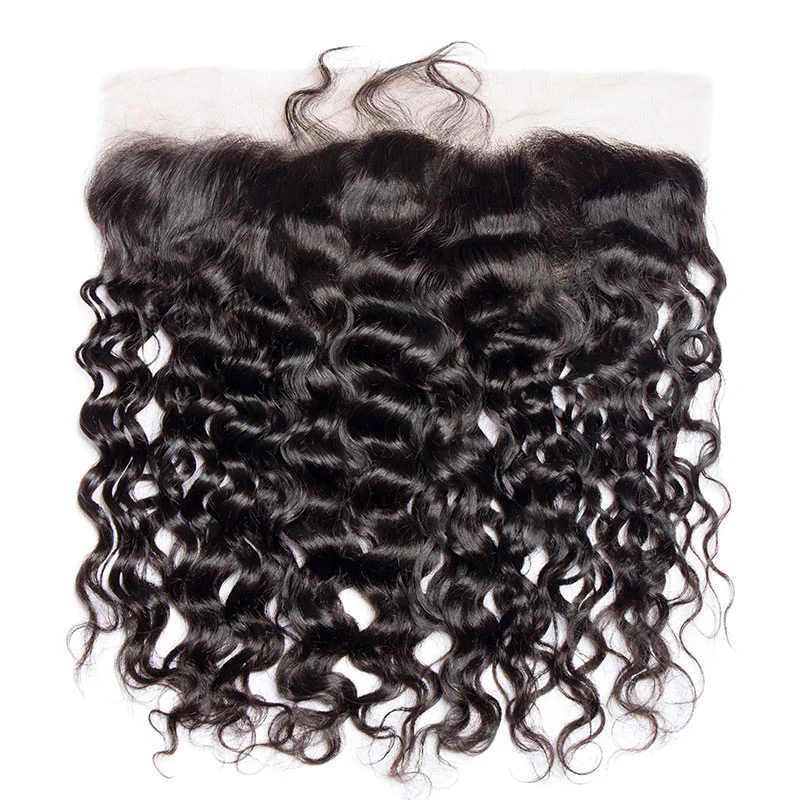 Maxine Water Wave HD Transparent Lace Frontal 13x6 4x4 5x5 6x6 Wet And Wavy Human Hair Frontal Pre Plucked