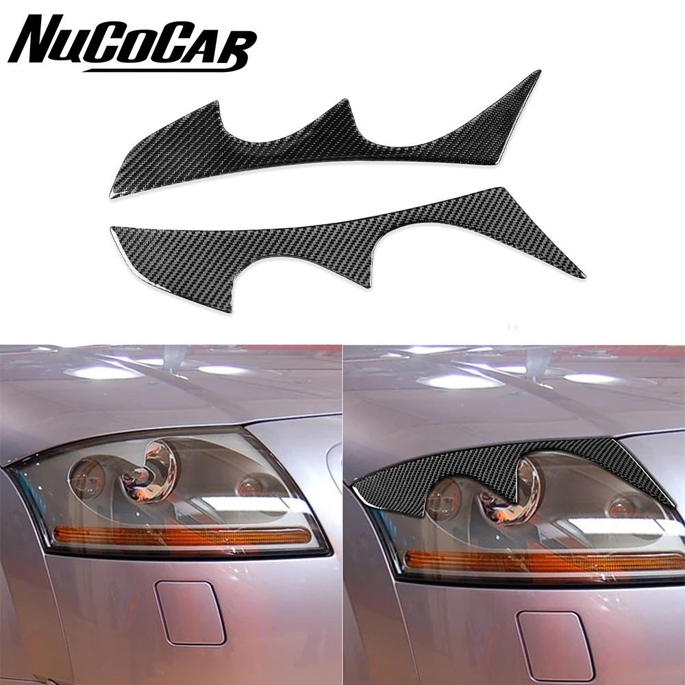 

Для Audi TT MK1 8N 1998-2006 углеродное волокно Передняя панель для бровей глаз отделочная полоса автомобильные Внешние аксессуары декоративная наклейка