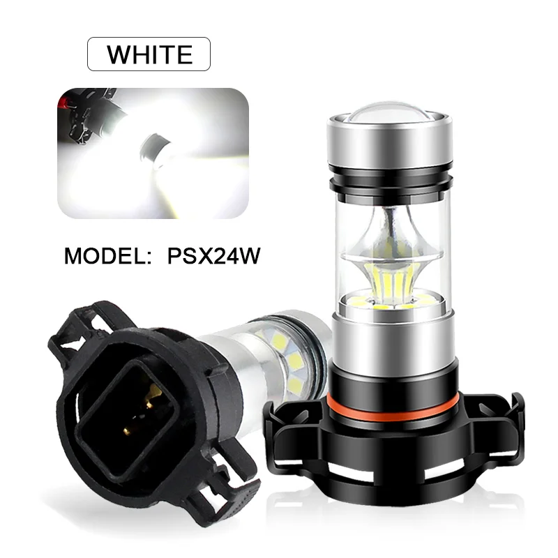 2pcs LED White