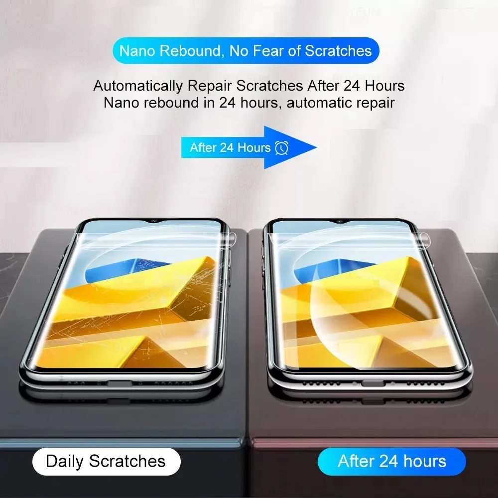 Hydrogel Screen Protector Protective Film (3-Pack)