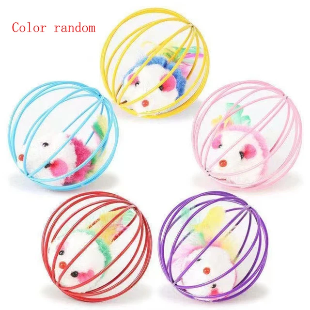 Plush Mouse Cat Toy with Ball 4