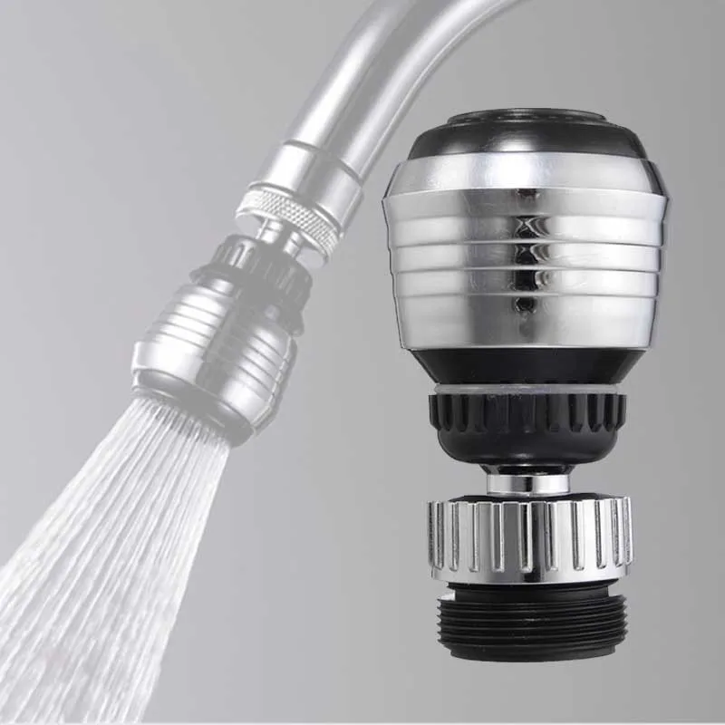 360 องศาหมุน Water Saving TAP ก๊อกน้ําอะแดปเตอร์ Diffuser หมุนก๊อกน้ําหัวฉีดอะแดปเตอร์อุปกรณ์ครัวหน้าแรก 1