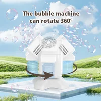 Double head rotating bubble machine children's bubble toys outdoor activities/wedding props Without Battery Bubble Water 2
