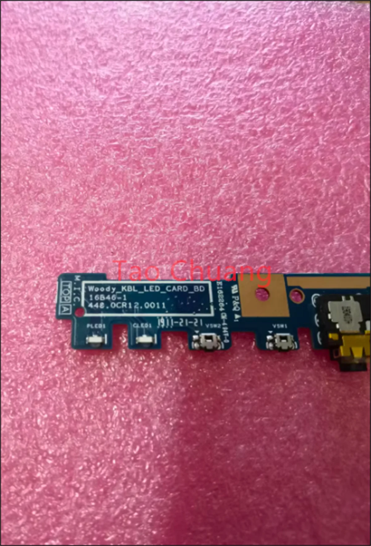 Usb Reader Áudio e Power Switch Button Board Use com Acer Spin Sp513 Sp51352n Sp515-51n 16b461 448.0cr12.0011 - Imagem 3