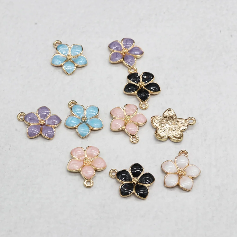 

Flower Shape Charm Diy Charm Daisy Charms For Jewelry Makings 50Pcs Romantic Decorative Charms Crafting Bracelets Jewelry Making