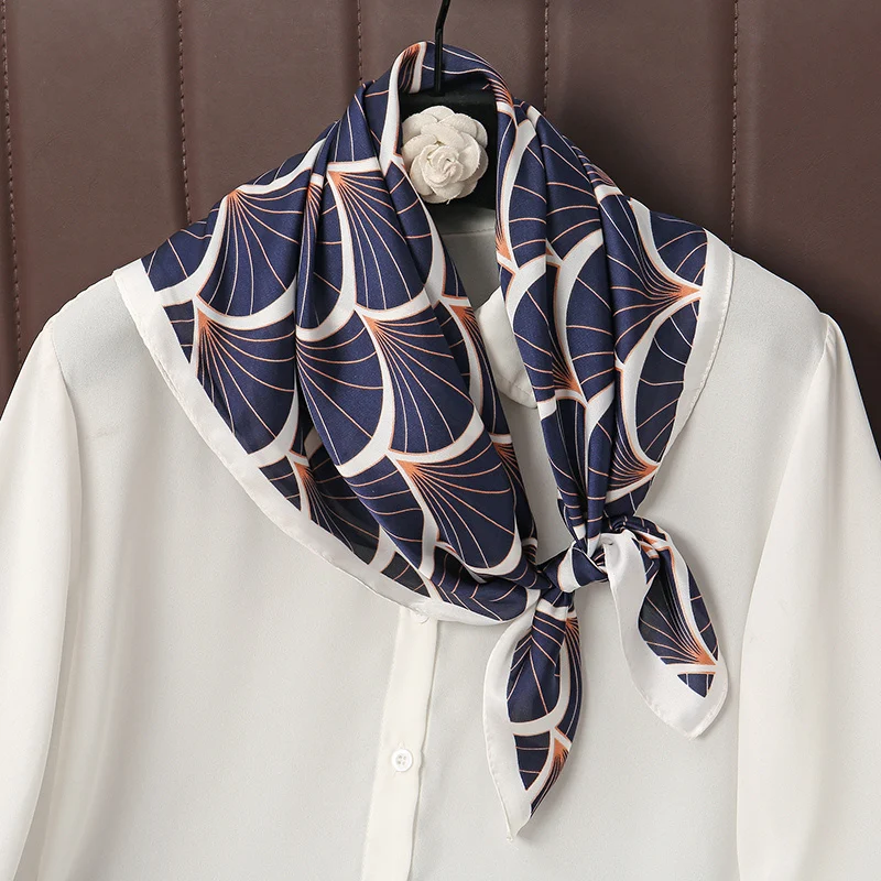 2025 70cm Seiden-Satin-Schal für Damen mit Paisley-Print, Halstuch, Sommer-Haarband, Handgelenk-Bandana, Kopftuch, Schal, Wickeltuch, Hijab, Echarpe – Detail 9