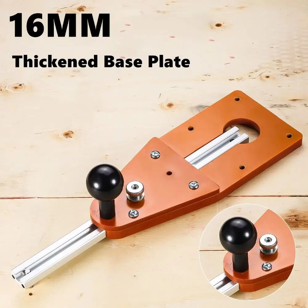 조정 가능한 가이드 트리밍 머신 인체공학적 볼 핸들 고정 볼트 라우터 원형 커터 밀링 템플릿 정밀도