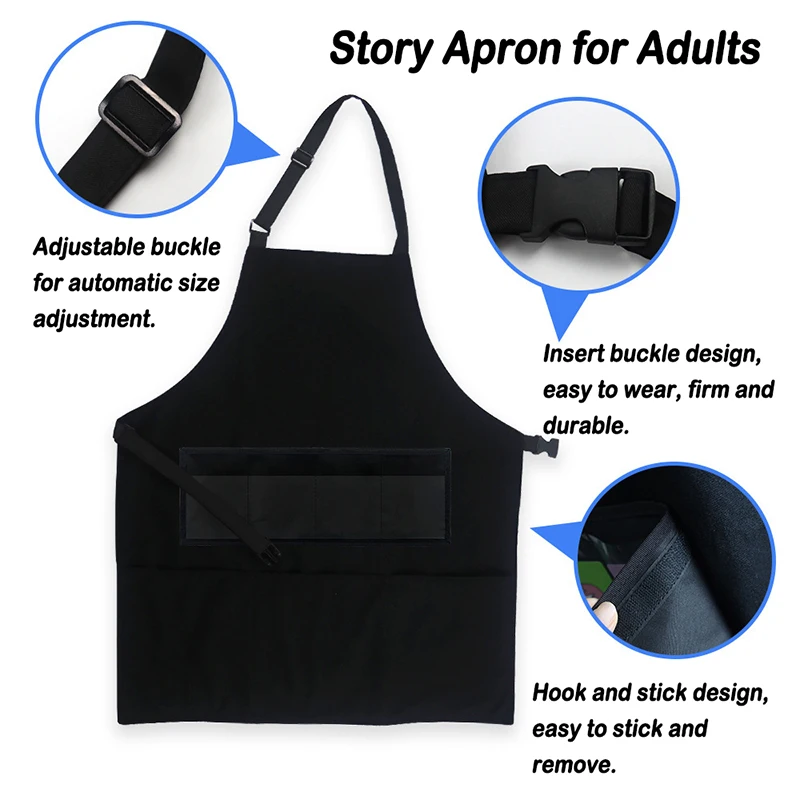 Storytelling Apron Montessori Materials Parish DIY Story Felt Kindergarten Education Teacher Teaching Aids Learning Game for Kid 4