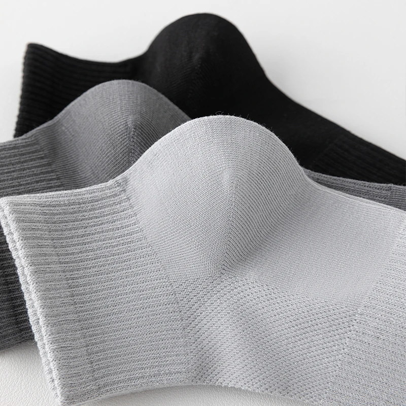 High Quality 6Pairs Men Socks Short Combed Cotton Mesh Breathable Odor proof and antibacterial Spring Summer for Male sock New