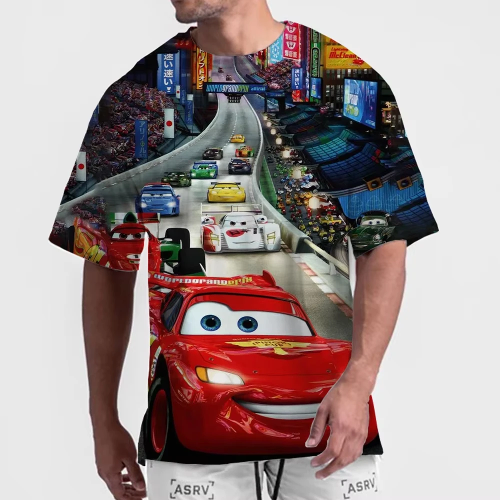 New Disney Pixar Cars T-shirt 3D Printed Cartoon Lightning