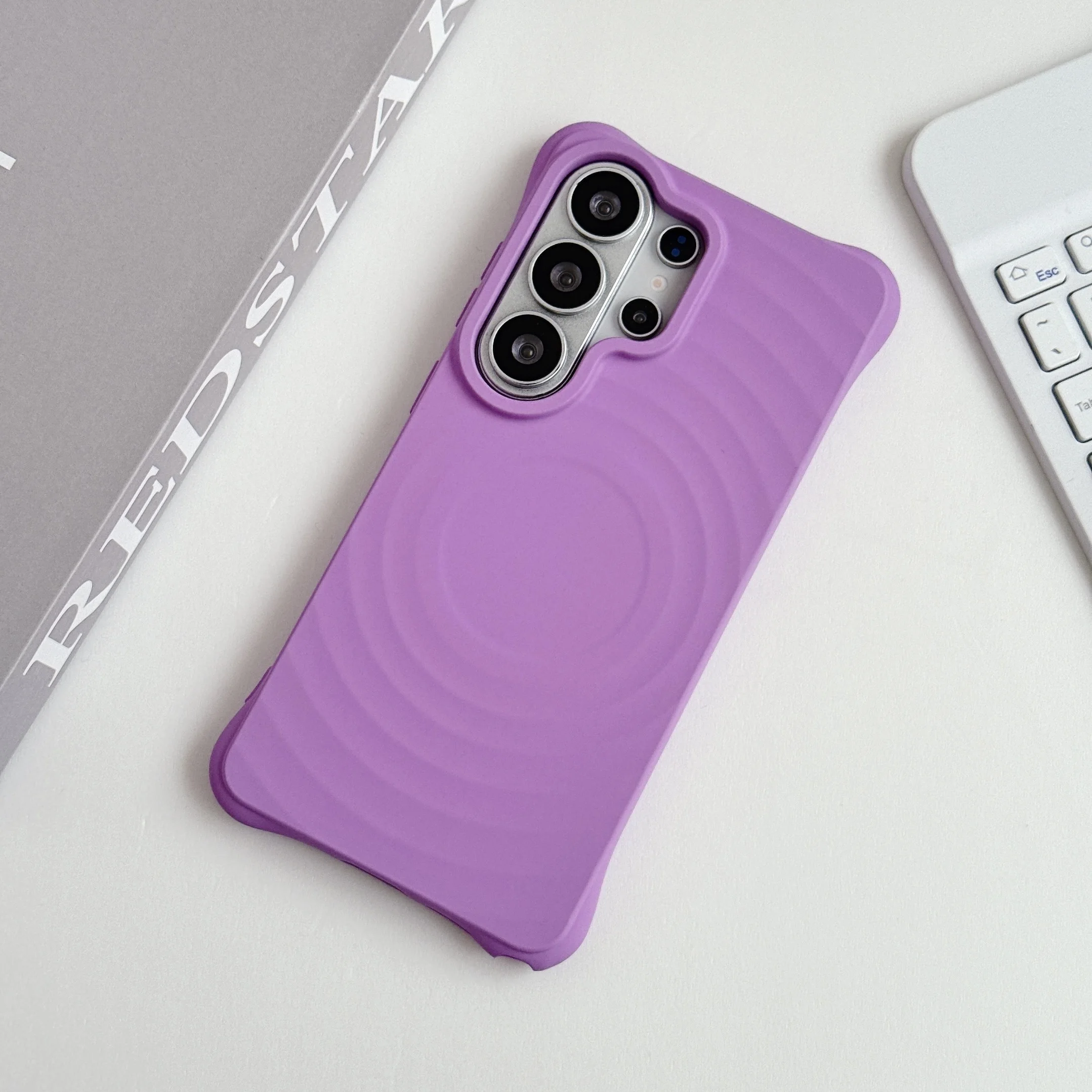 Soft Silicone Magnetic Wireless Charge Phone Case For Magsafe Samsung Galaxy S26 S25 S23 Ultra S24 Plus Bumper Protection Cover