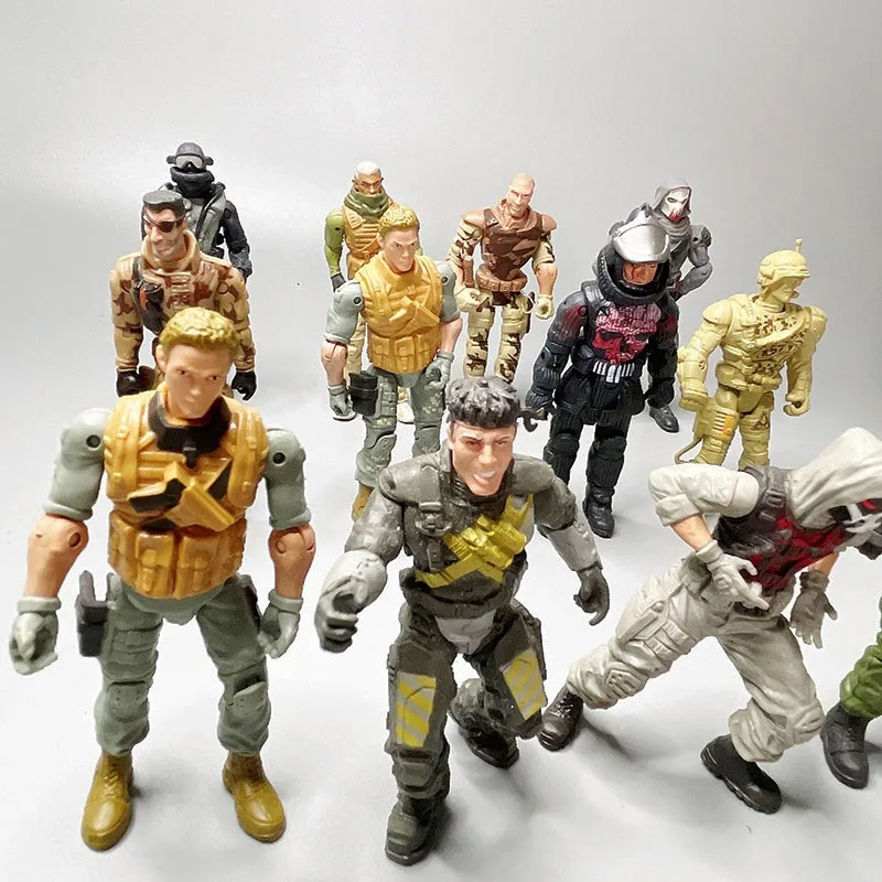 Soldier Action Figure Rifle Genuine Bulk 3.75-inch Soldier Action Figure Special Forces 1:18 Model ...