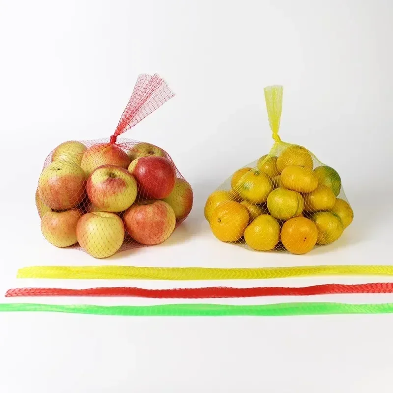 100M Plastic Mesh Bag Vegetable Fruit and Dried Fruit Packaging Mesh Bag Semi-finished Roll Material Supermarket Toy Packaging 2