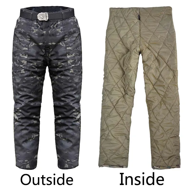 -5 ° f giacche da esterno pantaloni tattici termici Camo pantaloni Multicam abbigliamento da lavoro uniforme da combattimento cappotti con cappuccio tuta da caccia