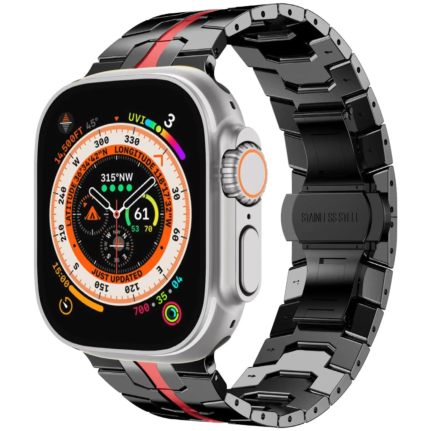 Stainless Steel Metal Strap for Apple Watch - Elegant Wristband Replacement