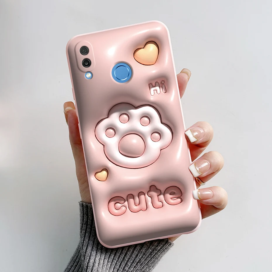 Cute Rabbit & Panda Painted Soft Silicon Cover for Huawei Honor Play 6.3