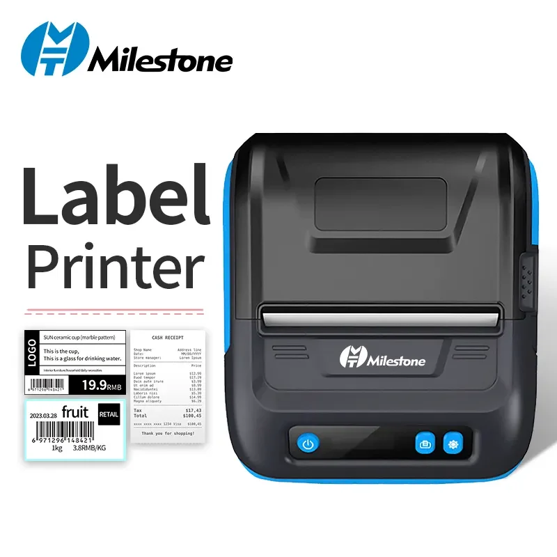 Milestone Bue Tooth 80 mm Usb Thermal Receipt Printer Mini Price Tag Barcode Sticker Printer Receipt Printing Machine Mht-p29l - Imagem 6